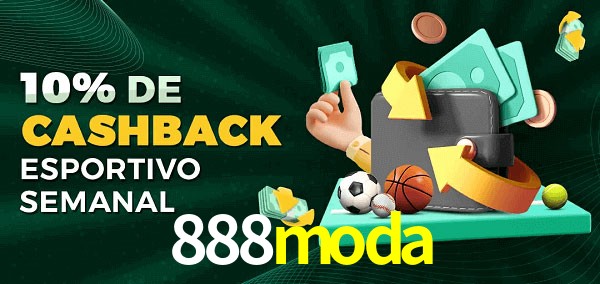 10% de bônus de cashback na 888moda