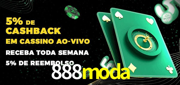Promoções do cassino ao Vivo 888moda